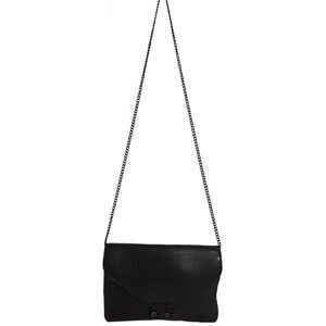 Loeffler Randall Women's Black Leather Crossbody Bag Chain Strap